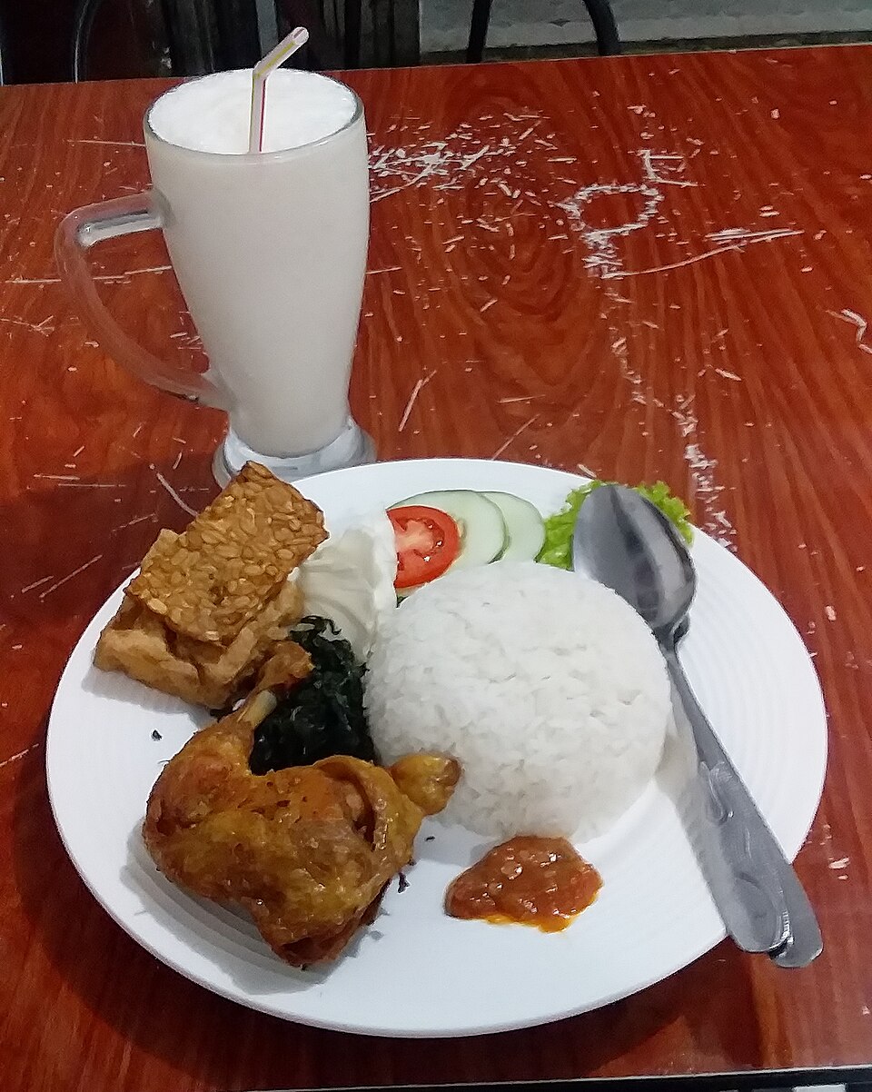 Paket Nasi + Paha Ayam (Besar)